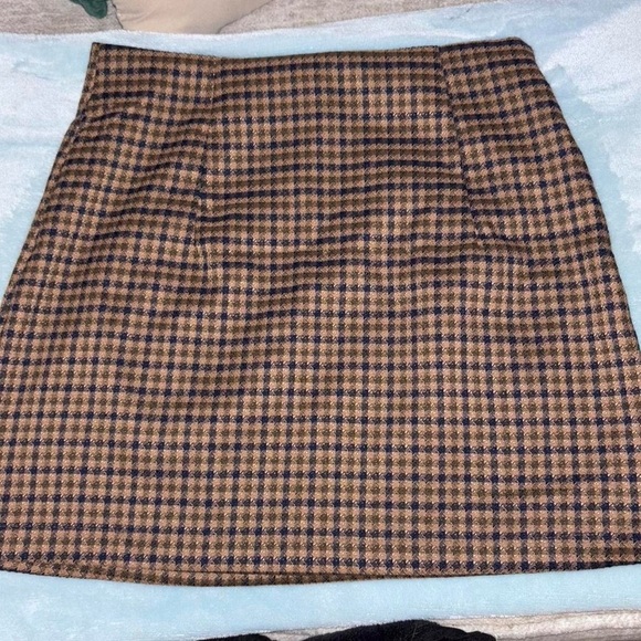 SHEIN Dresses & Skirts - SHEIN Brown and Black A-Line Mini Skirt